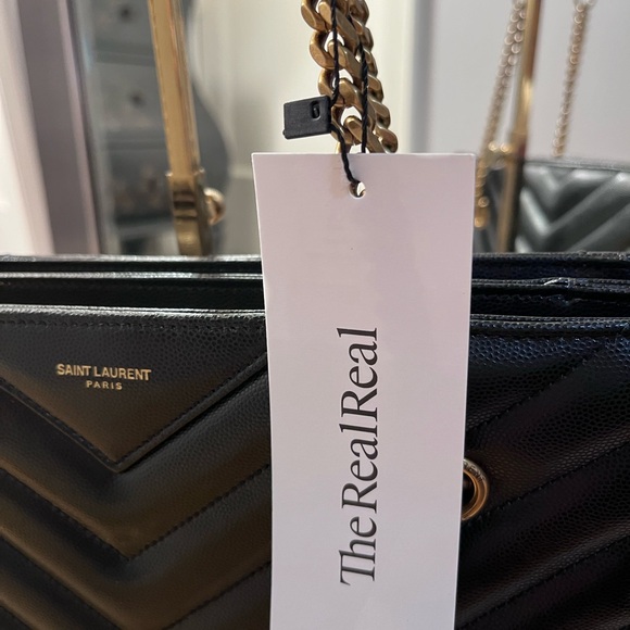 SOLD Saint Laurent Tribeca Shoulder Bag With Gold Hardware - Picture 5 of 15